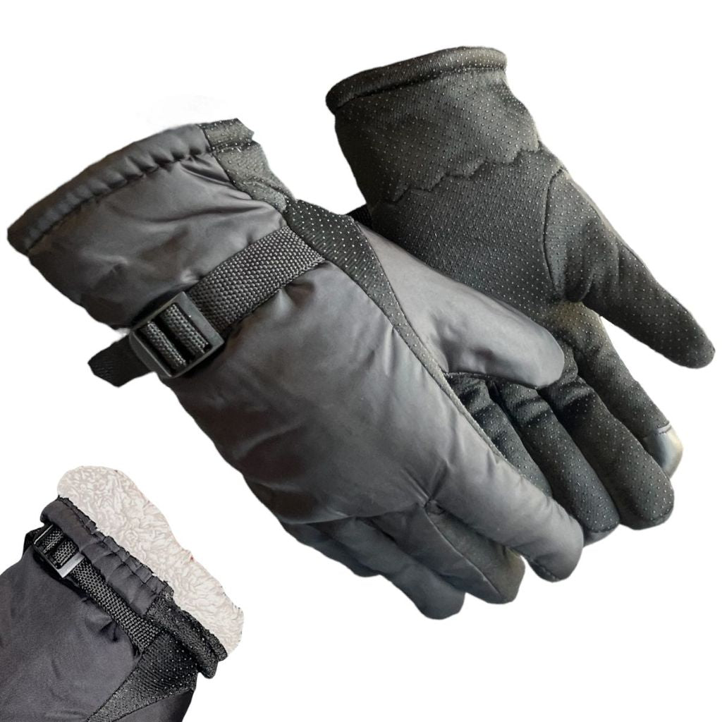 Kit Touca Ninja Algodão + Par De Luva Anti Derrapante Com Forro Preto