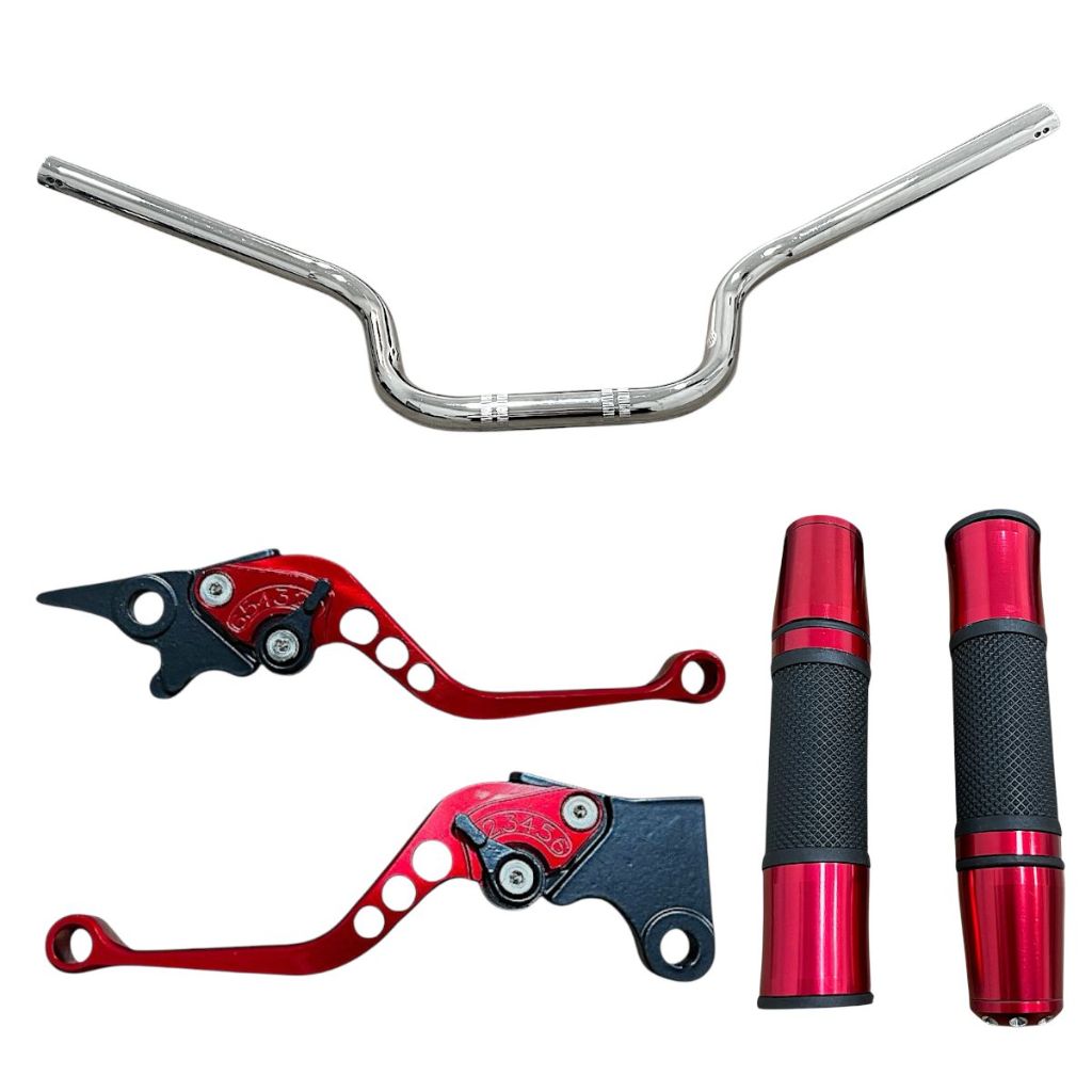 Kit Par Manete + Manopla Júpiter + Guidão Honda Cg 160 Titan Es/Esd Cb 250F Twister