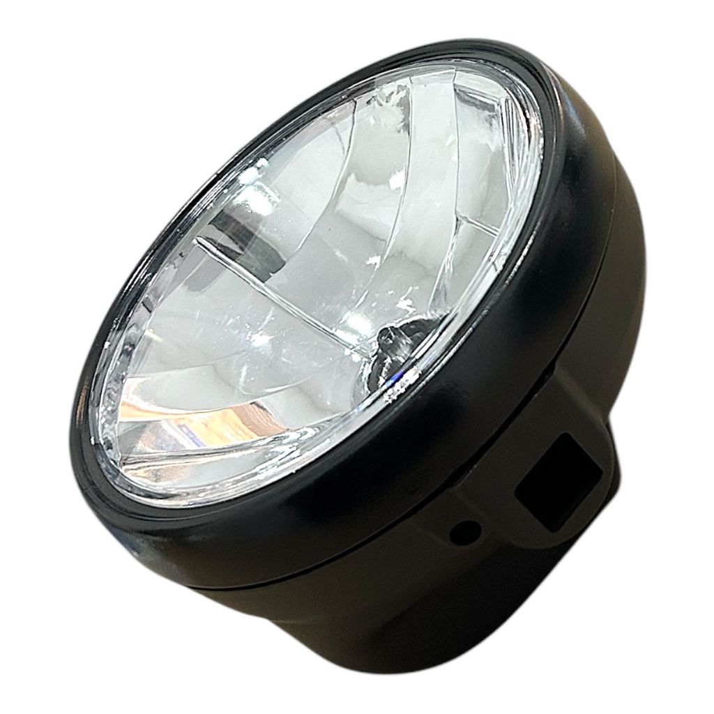 Farol Bloco Optico Yamaha Factor 125 2009 Aro Preto De Aço Mod Original