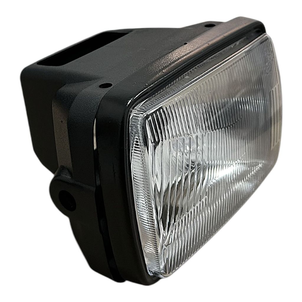 Farol Optico Completo S/Lampada Honda Cg Today Até 1999 Aro Preto De Aço