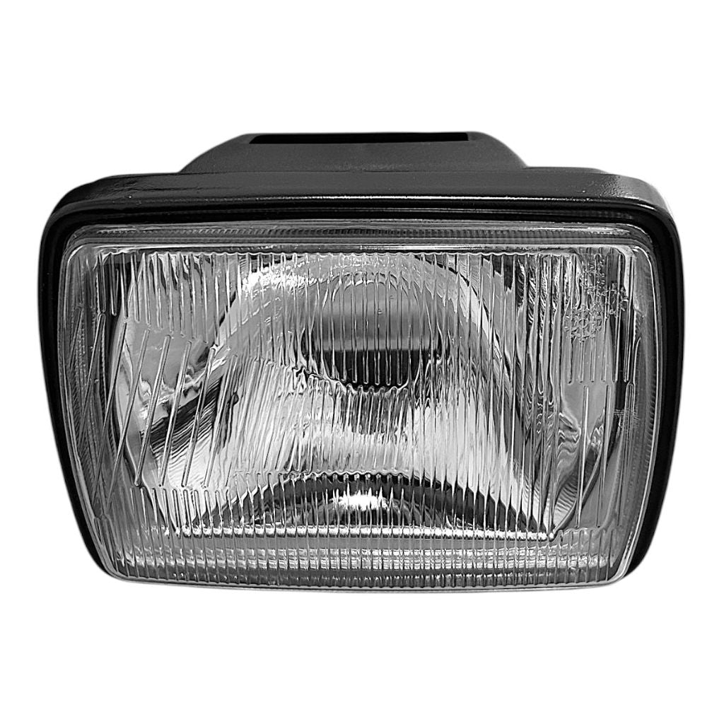 Farol Optico Completo S/Lampada Honda Cg Today Até 1999 Aro Preto De Aço