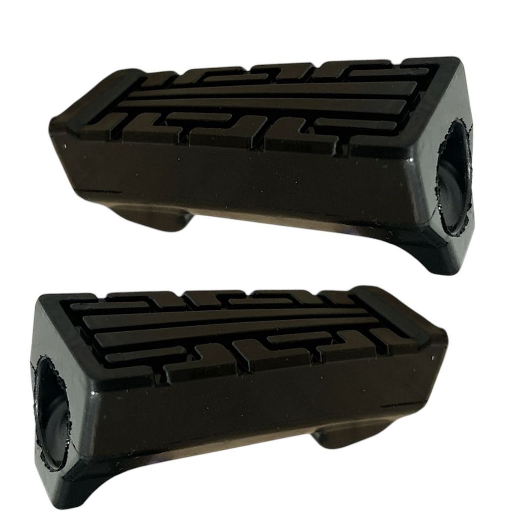Par De Borracha Dianteiro Preto Yamaha Ybr Factor 125 2006 Até 2014