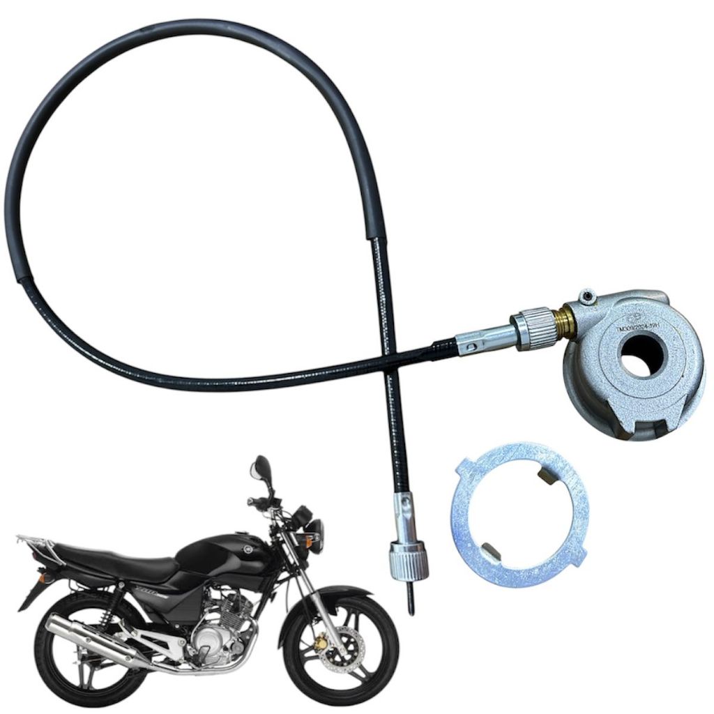 Engrenagem Velocímetro Caracol + Cabo De Velocímetro Ybr 125 Ed 2002 Até 2005