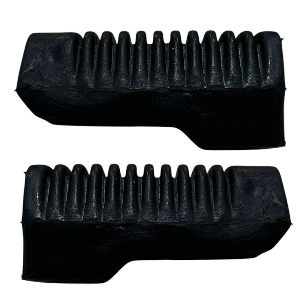Par De Borracha Estribo Dianteiro Preto P/Moto Yamaha Fazer/Factor 150