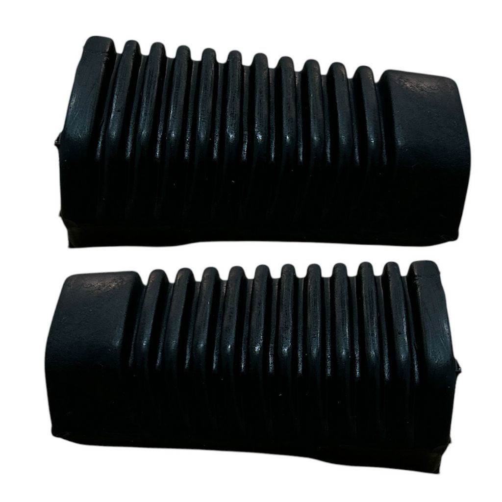 Par De Borracha Estribo Dianteiro Preto P/Moto Yamaha Fazer/Factor 150