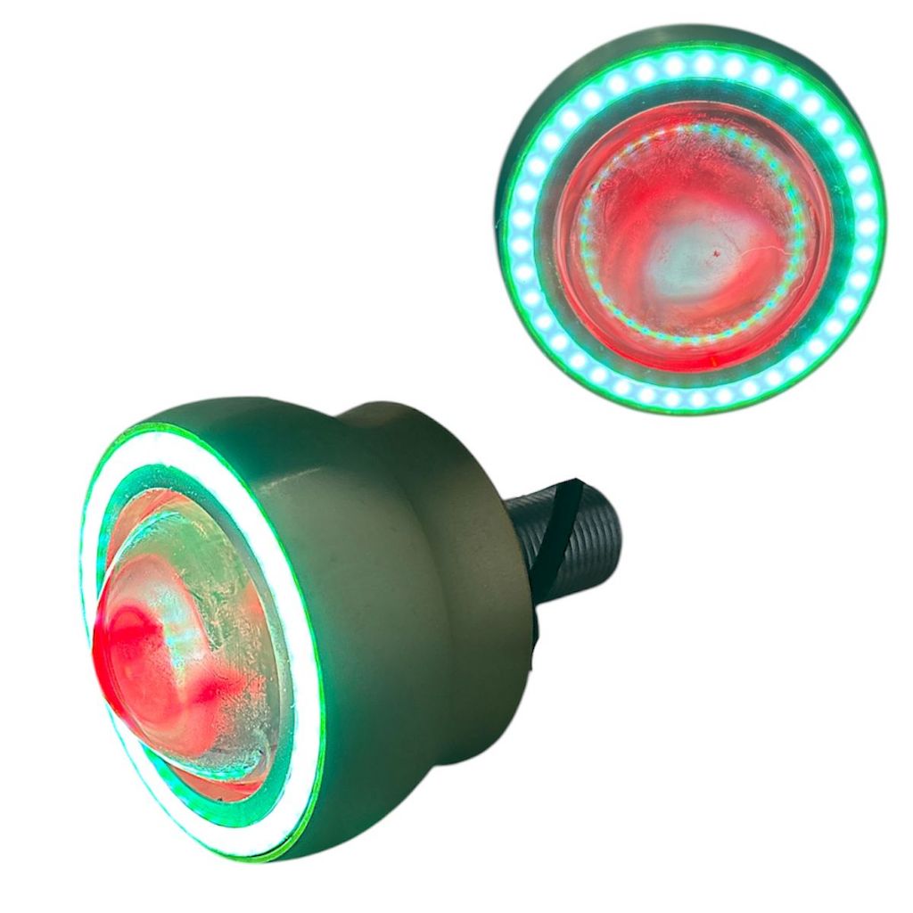 1x Lâmpada Farol Pisca Alto Strobo Carro Moto Universal 12v Olho De Peixe