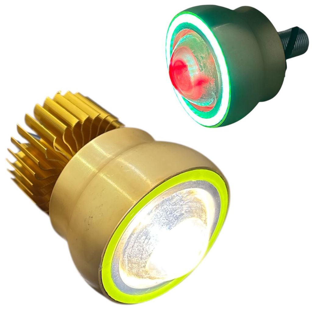1x Lâmpada Farol Pisca Alto Strobo Carro Moto Universal 12v Olho De Peixe