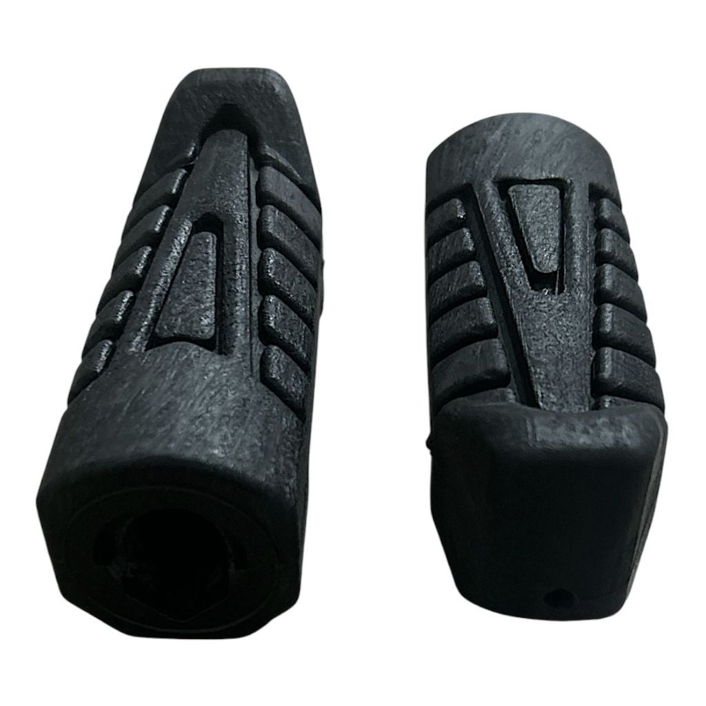 Kit Estribo Tabular + Par Pedaleira Borracha Honda Cg 160 Titan Start