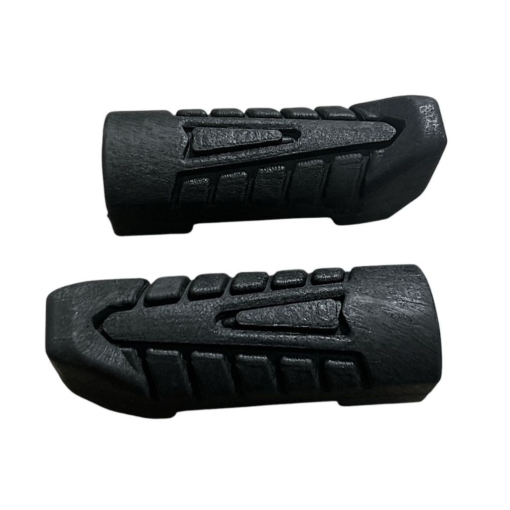 Kit Estribo Tabular + Par Pedaleira Borracha Honda Cg 160 Titan Start