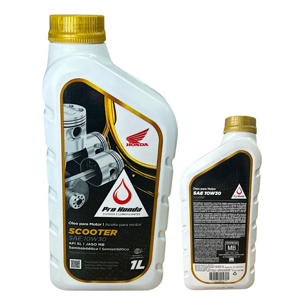 Óleo Para Motor Aceite Fluido E Lubrificante Scooter Sae 10w30 MB 4T Original Honda