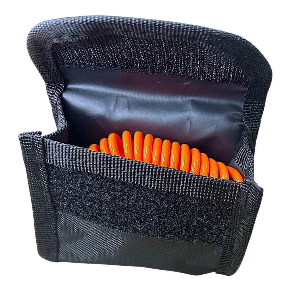 1x Bolsa Para Lembrete E Trava Disco Cadeado Proteção Preto