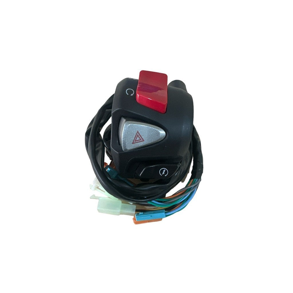 Punho Interruptor Modelo CB500 de Partida Titan 150 /160 Pisca Alerta Com Plug
