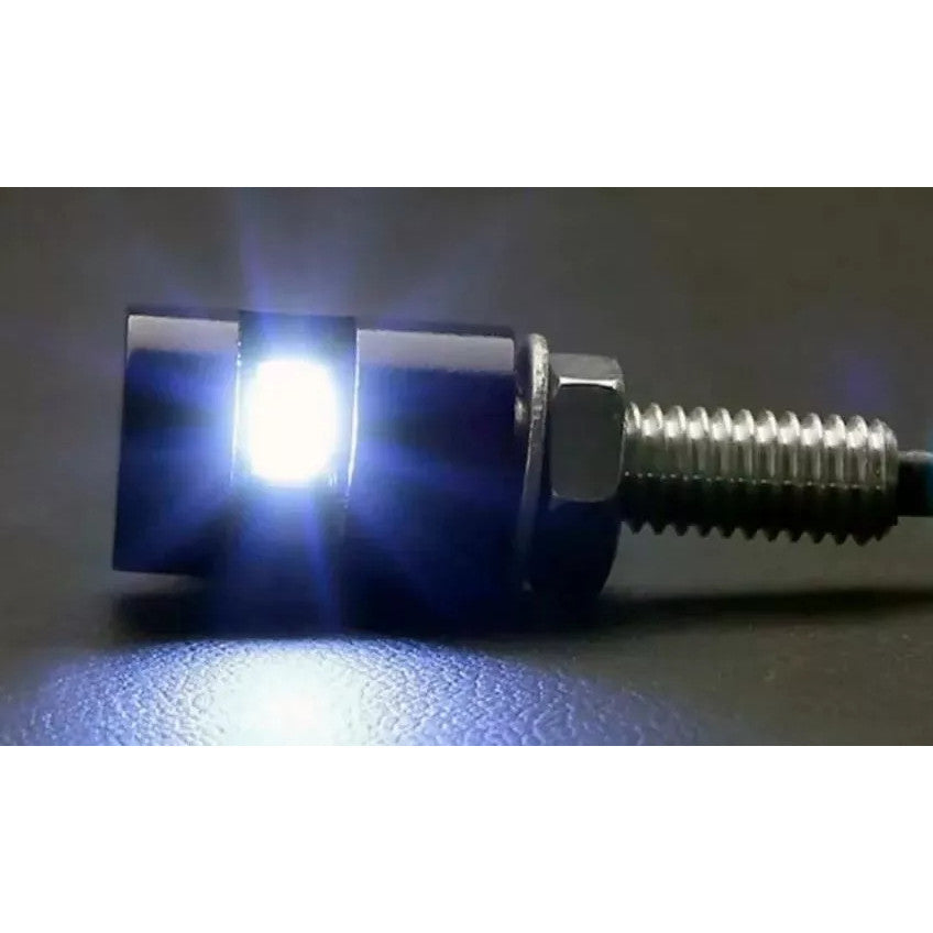 PARAFUSO DE PLACA PRETO COM 1 LED