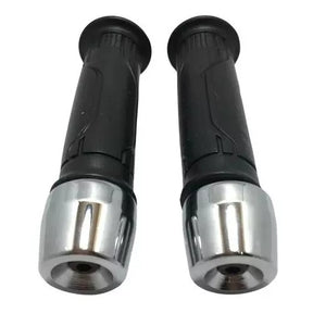 Manopla Vazada Cg 125 150 160 Titan Fan Cargo + Peso Da Pcx Cromado