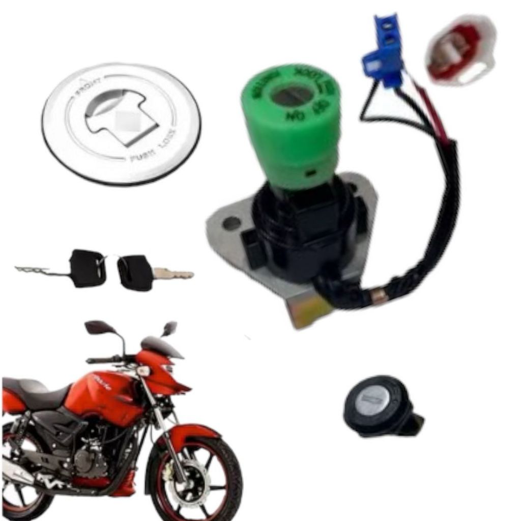Conjunto Completo De Travas Chave De Ignição Dafra Apache 150 2010 Até 2015