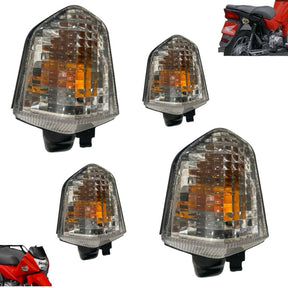 2 pares Pisca Dianteiro Traseiro Pop 110i 2016 Até 2023 Cristal Modelo Original