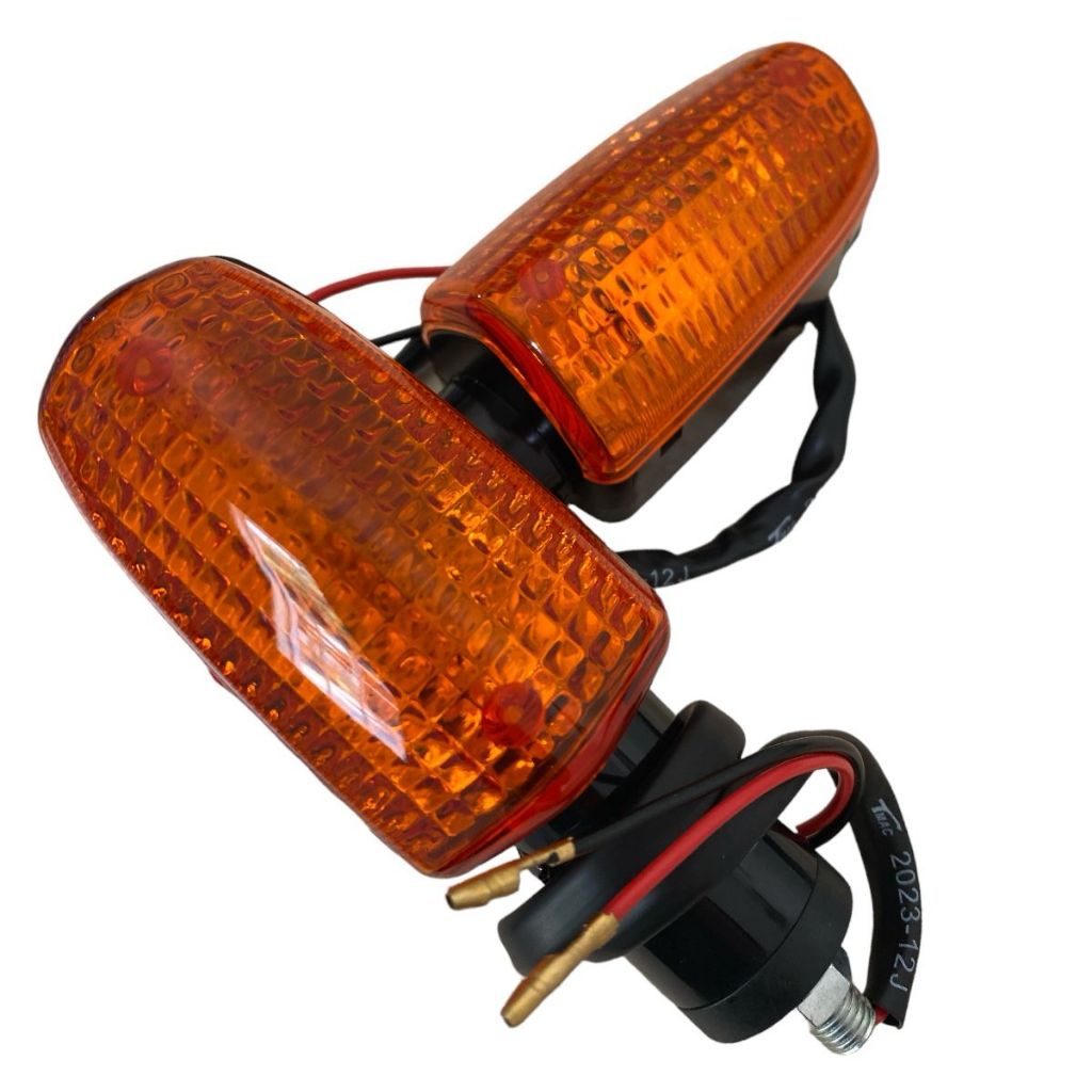 2x Unidade Pisca Mod Original Fan Titan Cg 125 150 2000 Até 2013 Lente Laranja Ambar