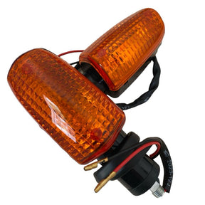 2x Unidade Pisca Mod Original Fan Titan Cg 125 150 2000 Até 2013 Lente Laranja Ambar