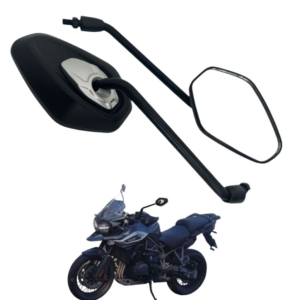 Par Retrovisor Fixo Modelo Tiger Triumph 1200 Rosca Honda
