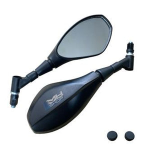 1x Par Retrovisor f800 Modelo Giro 360° Haste Curta Rosca Honda