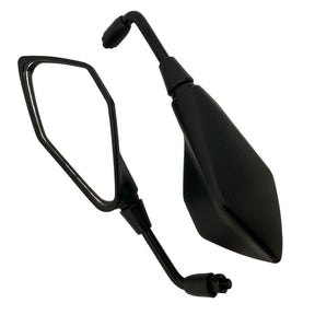 Par Retrovisor Modelo Z400 Fixo Longo Haste Rebaixado 90° Rosca Honda cb300 twister titan fan pop