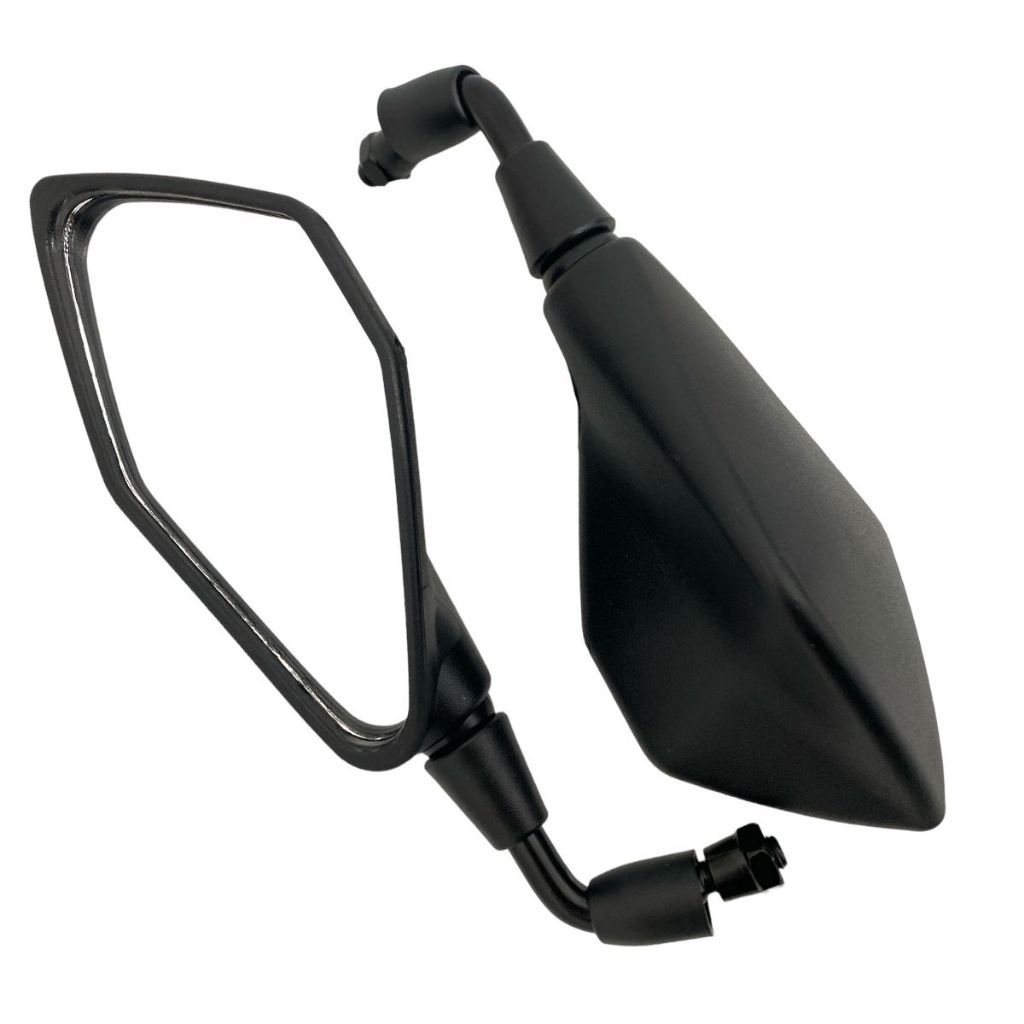Par Retrovisor Fixo Haste Curta Z400 Rebaixado 90° Rosca Honda Titan Fan pop cb300