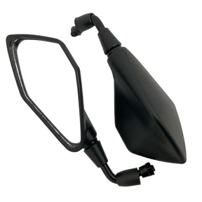 Par Retrovisor Fixo Haste Curta Z400 Rebaixado 90° Rosca Honda Titan Fan pop cb300