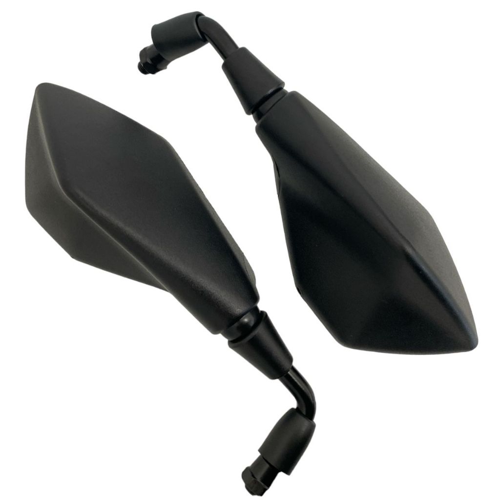 Par Retrovisor Fixo Haste Curta Z400 Rebaixado 90° Rosca Honda Titan Fan pop cb300