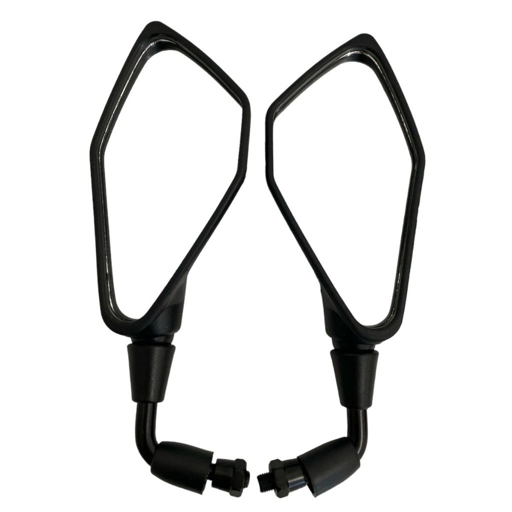 Par Retrovisor Fixo Haste Curta Z400 Rebaixado 90° Rosca Honda Titan Fan pop cb300
