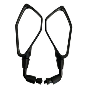 Par Retrovisor Fixo Haste Curta Z400 Rebaixado 90° Rosca Honda Titan Fan pop cb300