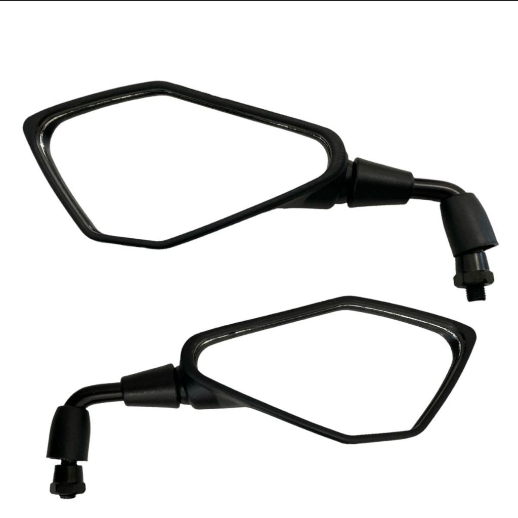 Par Retrovisor Fixo Haste Curta Z400 Rebaixado 90° Rosca Honda Titan Fan pop cb300