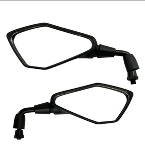 Par Retrovisor Fixo Haste Curta Z400 Rebaixado 90° Rosca Honda Titan Fan pop cb300