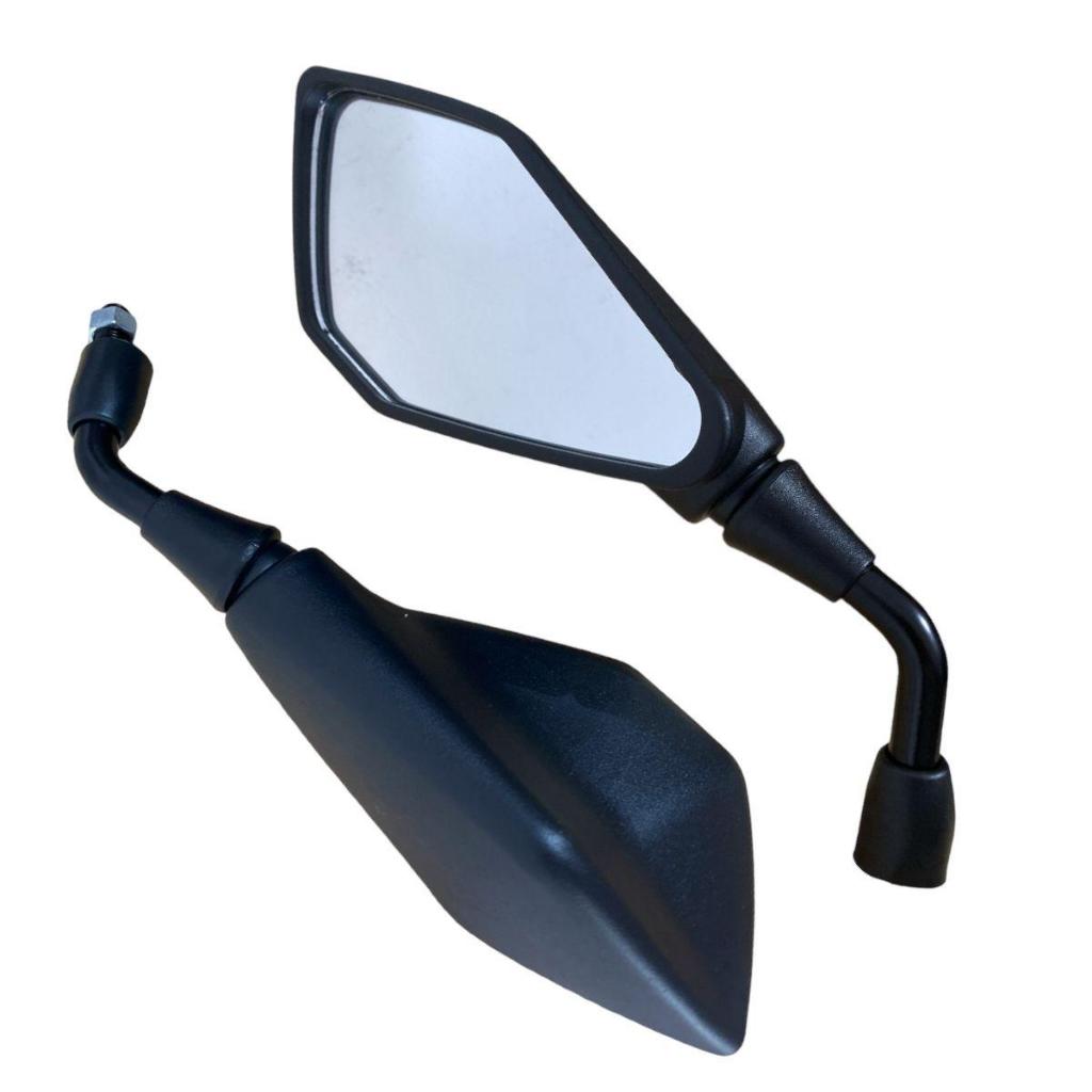 Par Retrovisor Modelo Z400 Rosca Honda Fixo Haste curta Esportivo (HASTE PADRÃO)