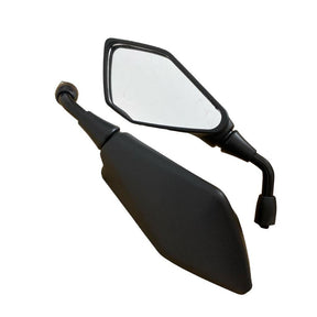 Par Retrovisor Modelo Z400 Rosca Honda Fixo Haste curta Esportivo (HASTE PADRÃO)