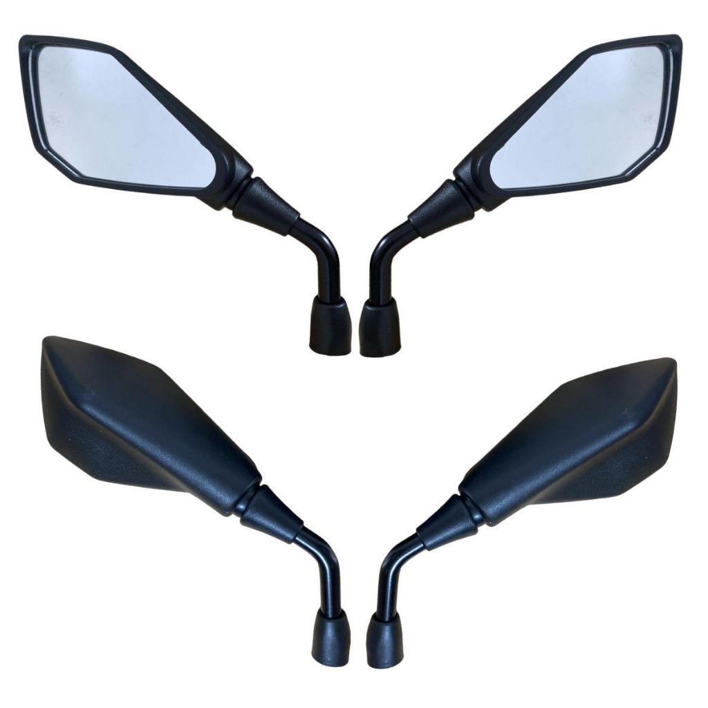 Par Retrovisor Modelo Z400 Rosca Honda Fixo Haste curta Esportivo (HASTE PADRÃO)