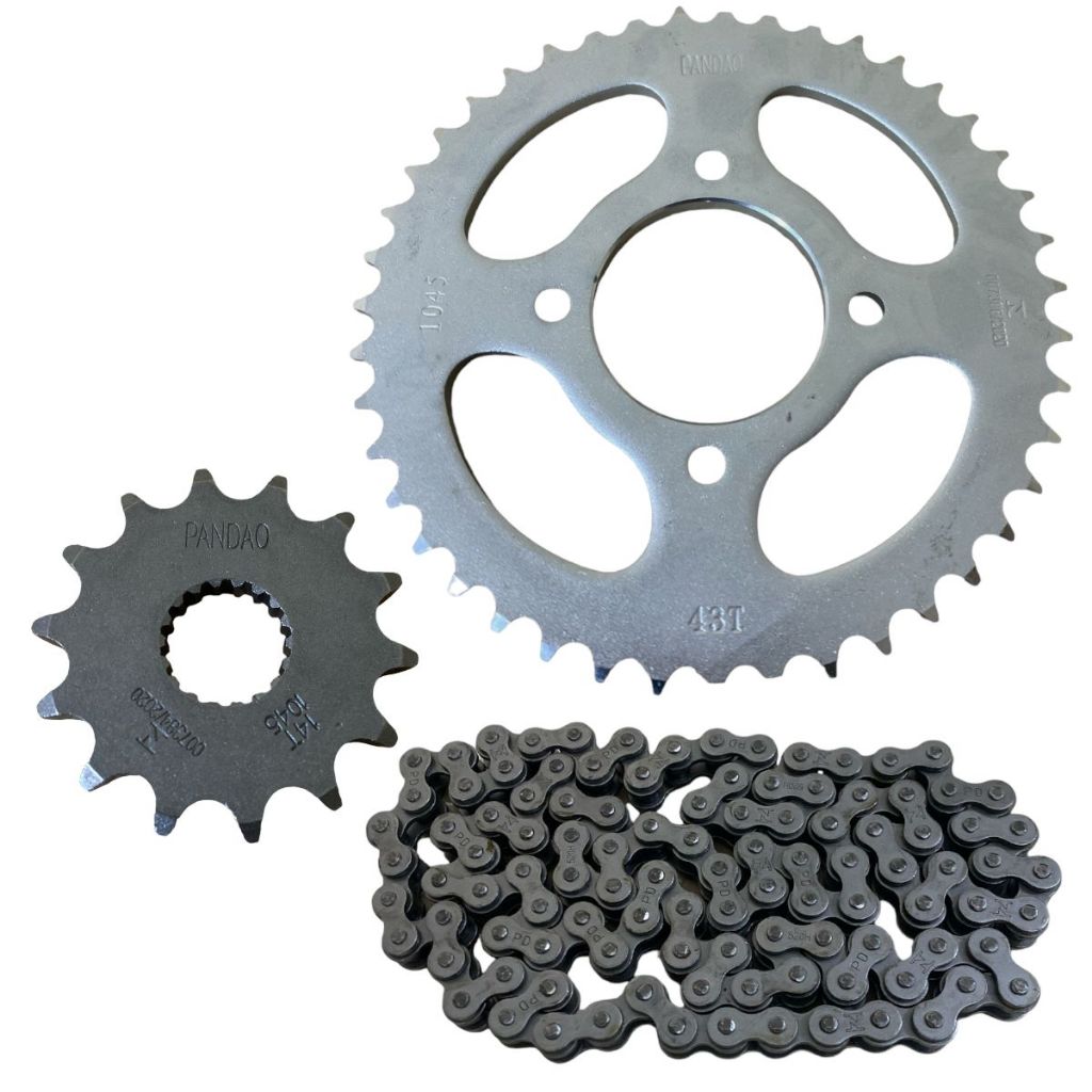 Kit Relação Transmissão Suzuki Yes 125 Katana Intruder Aço 1045 Mod Original