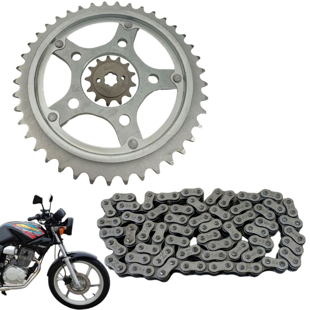 Kit Relação Transmissão Honda Cbx 200 Strada Mod Original