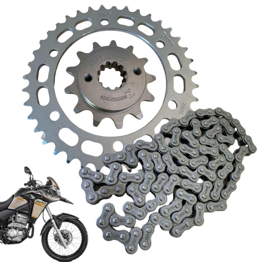 Kit Relação Transmissão Honda Xre 300 2010 Até 2018 Mod Original