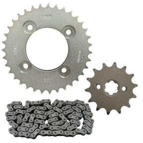 Kit Relação Transmissão Honda pop 100 2007 Até 2012 Aço 1045