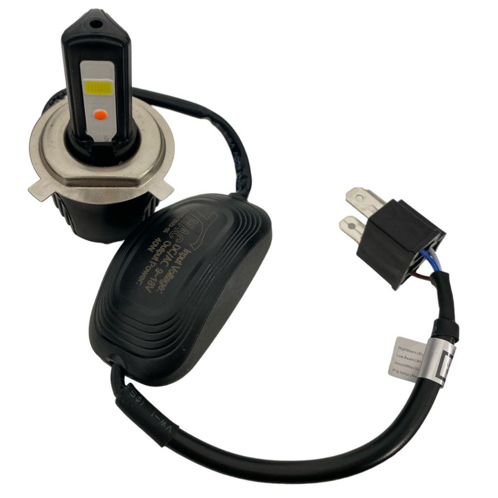 Lampada Led H4 Corrente Continua/Alternada Com Reator 6000 A 6500k
