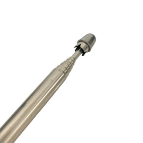 Antena Corta Pipa Guidão Linha Proteção Motoqueiro Aço Inox Preta Cromada