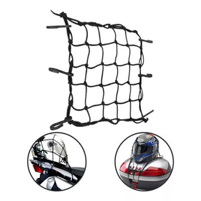 Rede Elástica Para Capacete Bagageiro Segurança Moto Bike Universal 35X35