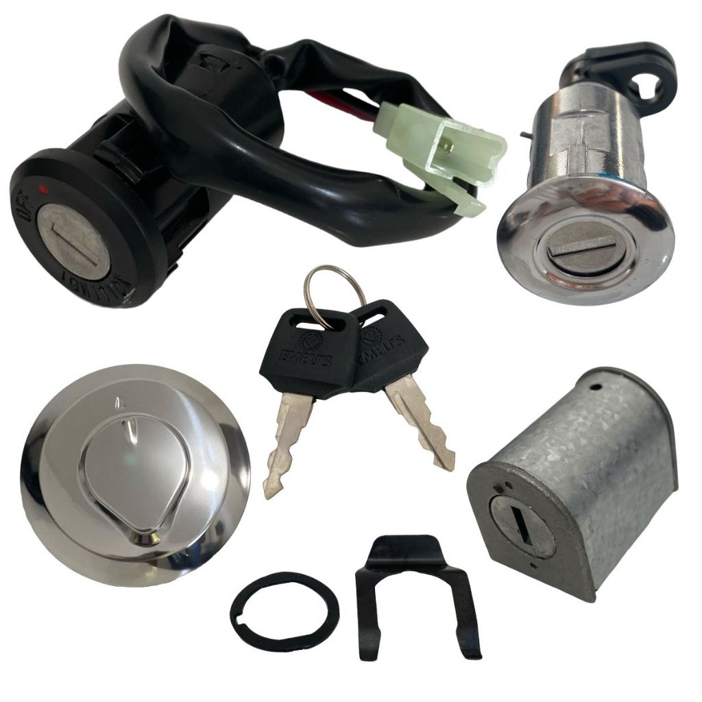 Kit Chave Ignição Honda Cg Titan 125 Ks / Es Kse  Cg 125 Cargo Ano 2002 Até 2008