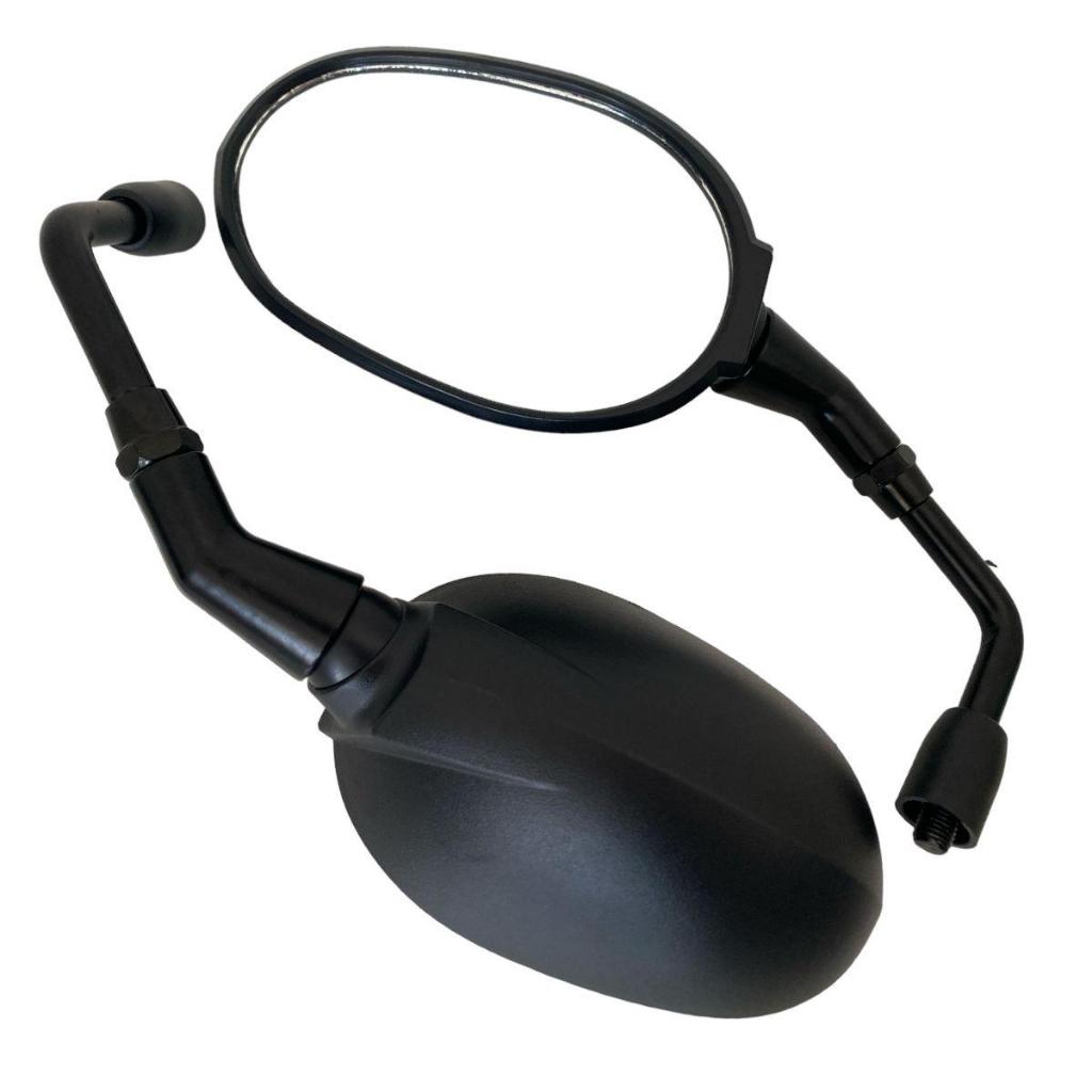Par Retrovisor Modelo Triumph Tiger 800 Oval Fixo Longo Rosca Yamaha/Honda