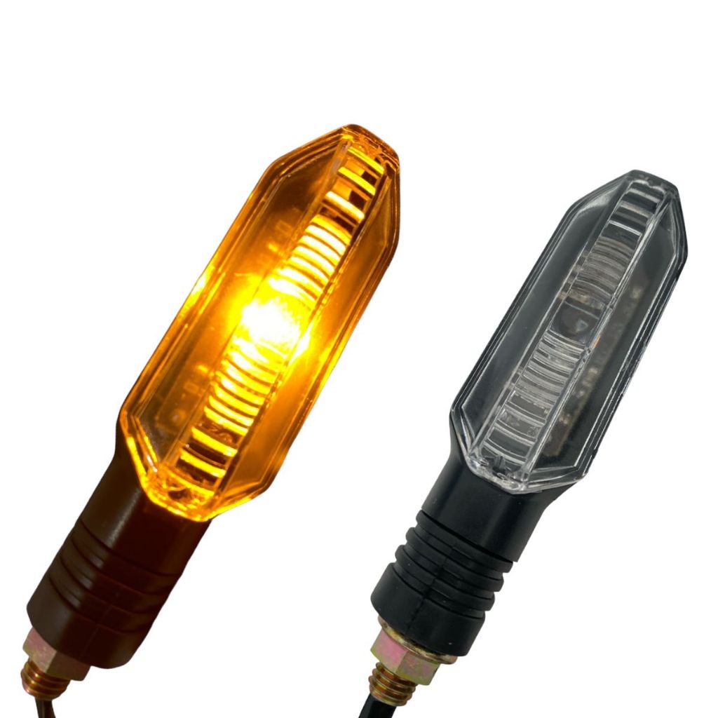 2x Pares Pisca De Led Honda Cb 250 TITAN 150  Twister Modelo Universal Rosca De Parafuso