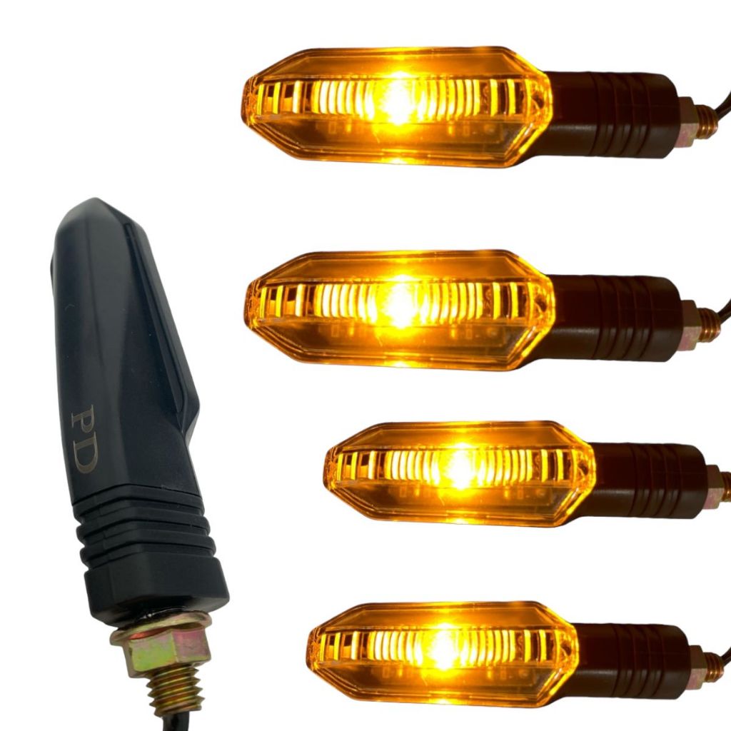2x Pares Pisca De Led Honda Cb 250 TITAN 150  Twister Modelo Universal Rosca De Parafuso
