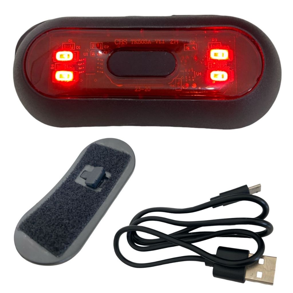 Luz De Led Brake Light Para Capacete Recarregavel Modelo Universal