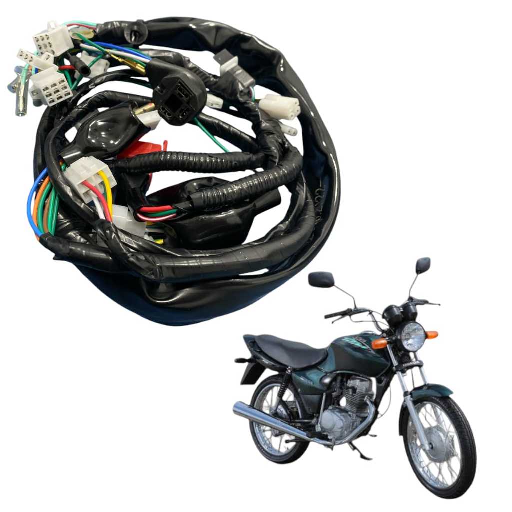 Chicote Fiação Principal Honda Cg 125 Titan Es 2000 2001 2002 Partida Eletrica