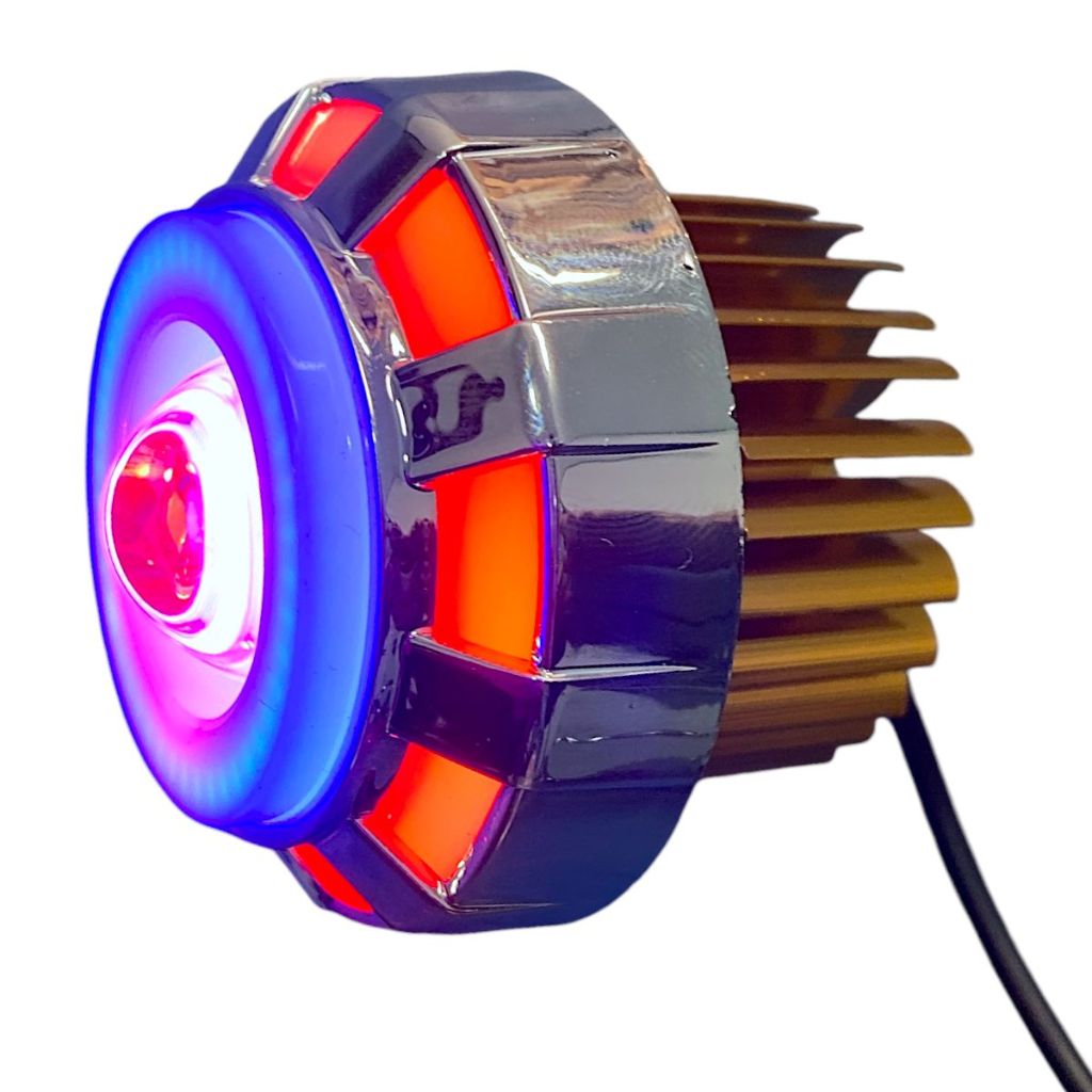 Lâmpada Farol de Led Projetor Olho de Anjo Moto Universal Strobo