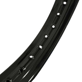 Aro De Ferro Traseiro 18 X 185 Cg Fan Titan 125 1994 Em Diante Preto Brilhante